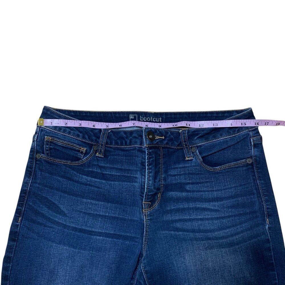 JC Penney Bootcut Jeans Womens Size 12/31 Dark Blue Wash Mid-Rise 5-Pocket - Picture 5 of 13